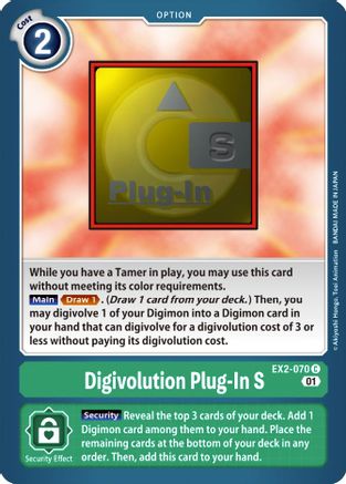 Digivolution Plug-In S [EX2-070] [Digital Hazard] - Trinity Hobby