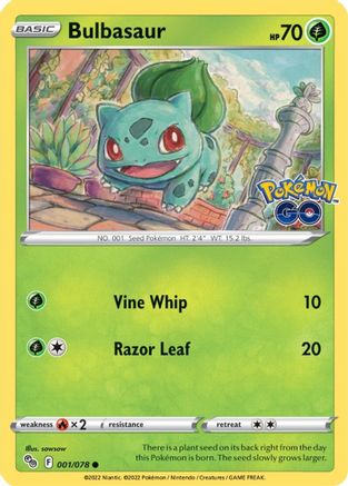 Bulbasaur (001/078) [Pokémon GO] - Trinity Hobby
