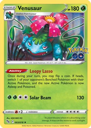 Venusaur (003/078) [Pokémon GO] - Trinity Hobby