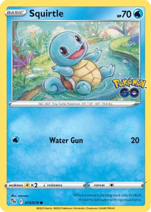 Squirtle (015/078) [Pokémon GO] - Trinity Hobby