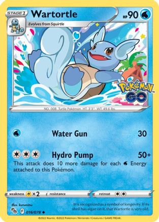Wartortle (016/078) [Pokémon GO] - Trinity Hobby