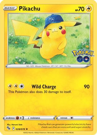 Pikachu (028/078) [Pokémon GO] - Trinity Hobby