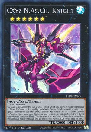 CXyz N.As.Ch. Knight [LED9-EN004] Super Rare - Trinity Hobby