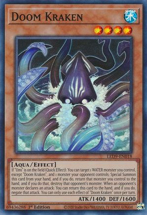 Doom Kraken [LED9-EN018] Super Rare - Trinity Hobby