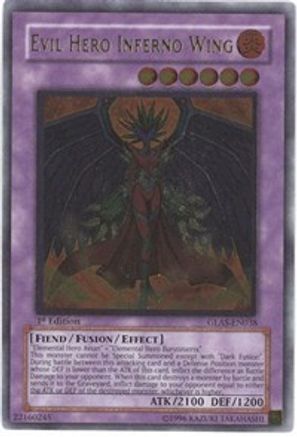 Evil Hero Inferno Wing [GLAS-EN038] Ultimate Rare - Trinity Hobby