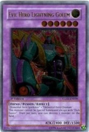 Evil Hero Lightning Golem [GLAS-EN039] Ultimate Rare - Trinity Hobby