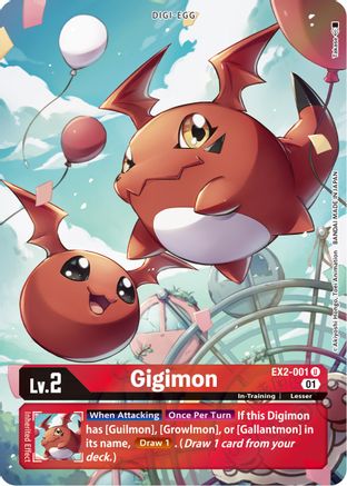 Gigimon [EX2-001] (Alternate Art) [Digital Hazard] - Trinity Hobby