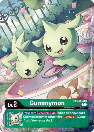 Gummymon [EX2-004] (Alternate Art) [Digital Hazard] - Trinity Hobby
