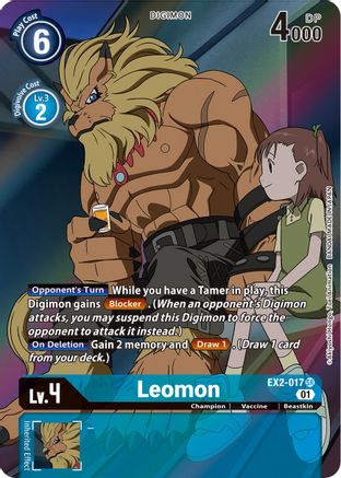 Leomon [EX2-017] (Alternate Art) [Digital Hazard] - Trinity Hobby