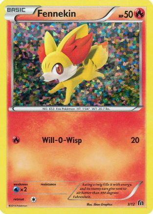 Fennekin (3/12) [McDonald's Promos: 2016 Collection] - Trinity Hobby