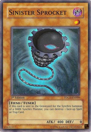 Sinister Sprocket [TDGS-EN009] Super Rare - Trinity Hobby