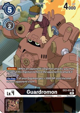 Guardromon [EX2-031] (Alternate Art) [Digital Hazard] - Trinity Hobby