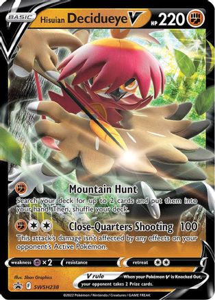 Hisuian Decidueye V (SWSH238) [Sword & Shield: Black Star Promos] - Trinity Hobby