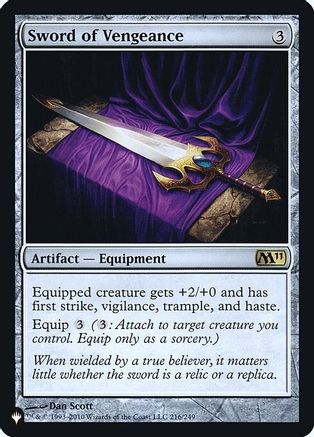 Sword of Vengeance  [Foil]  (LIST-216) - [The List Reprints] - Trinity Hobby