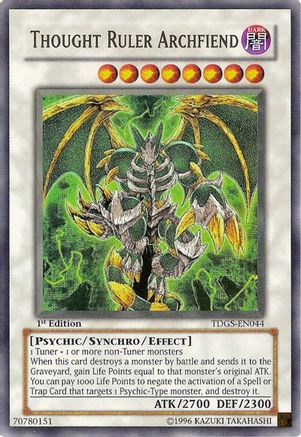 Thought Ruler Archfiend [TDGS-EN044] Ultra Rare - Trinity Hobby