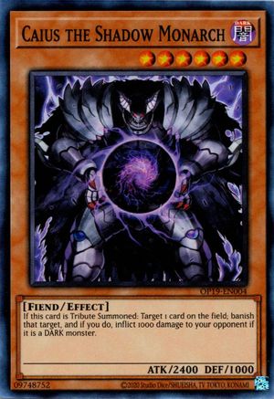 Caius the Shadow Monarch [OP19-EN004] Super Rare - Trinity Hobby