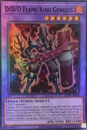D/D/D Flame King Genghis [OP19-EN009] Super Rare - Trinity Hobby