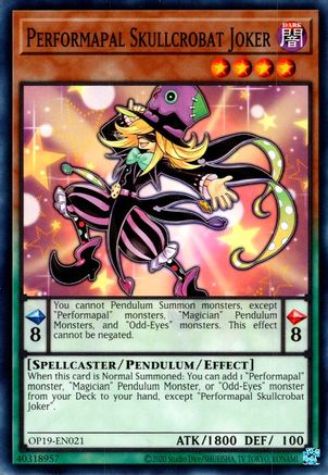 Performapal Skullcrobat Joker [OP19-EN021] Common - Trinity Hobby