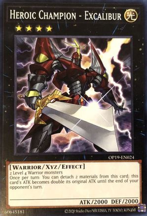 Heroic Champion - Excalibur [OP19-EN024] Common - Trinity Hobby