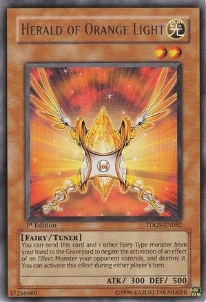 Herald of Orange Light [TDGS-EN082] Rare - Trinity Hobby