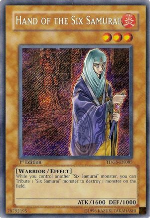 Hand of the Six Samurai [TDGS-EN085] Secret Rare - Trinity Hobby