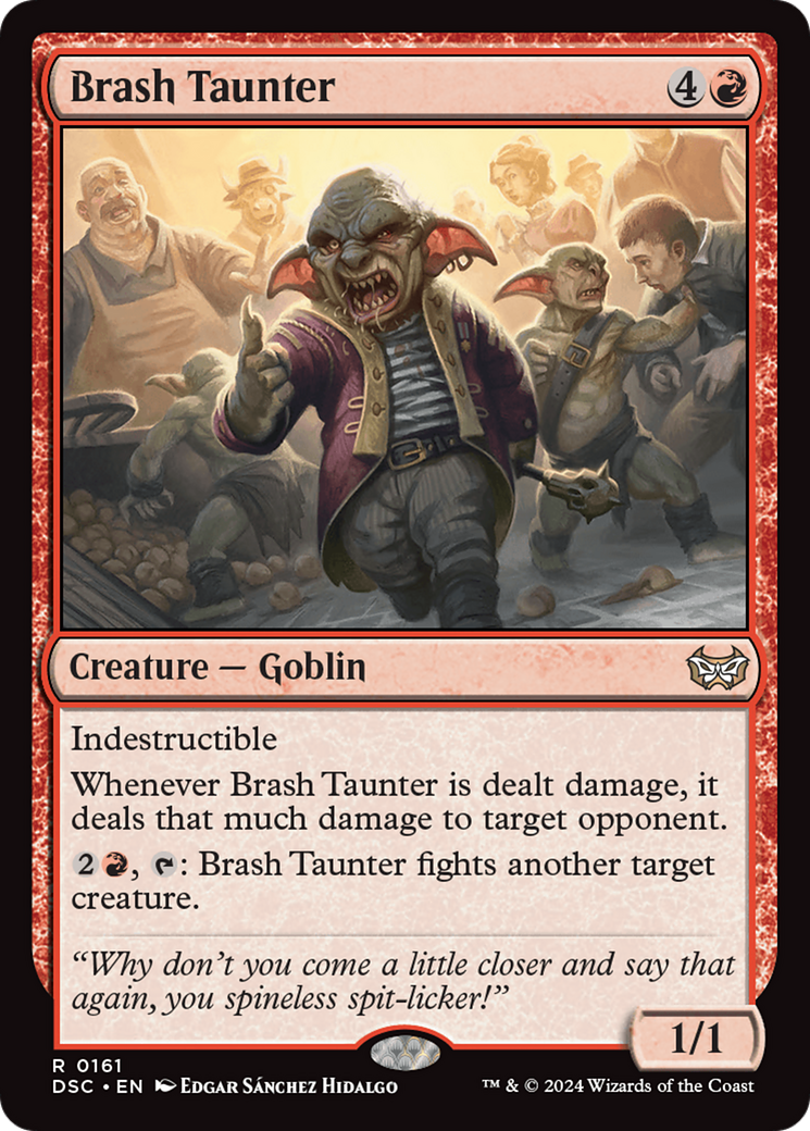 Brash Taunter [Duskmourn: House of Horror Commander] - Trinity Hobby