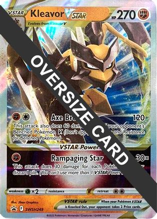 Kleavor VSTAR (SWSH249) (Jumbo Card) [Sword & Shield: Black Star Promos] - Trinity Hobby