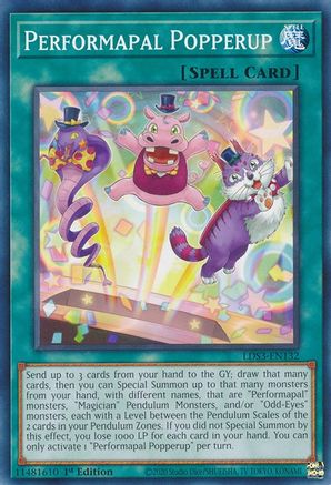 Performapal Popperup [LDS3-EN132] Common - Trinity Hobby