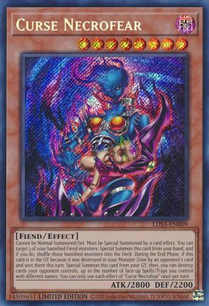 Curse Necrofear [LDS3-EN009] Secret Rare - Trinity Hobby