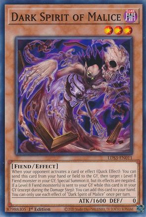 Dark Spirit of Malice [LDS3-EN011] Common - Trinity Hobby