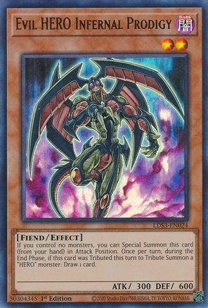 Evil HERO Infernal Prodigy [LDS3-EN024] Ultra Rare - Trinity Hobby