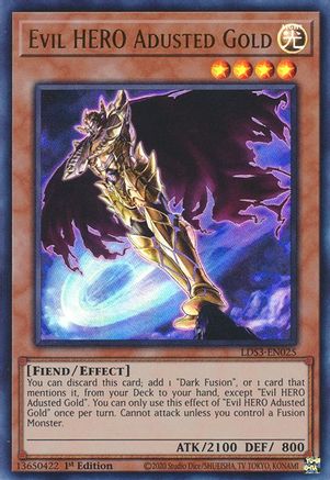 Evil HERO Adusted Gold [LDS3-EN025] Ultra Rare - Trinity Hobby
