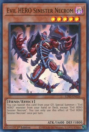 Evil HERO Sinister Necrom [LDS3-EN026] Ultra Rare - Trinity Hobby