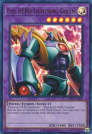 Evil HERO Lightning Golem [LDS3-EN028] Ultra Rare - Trinity Hobby