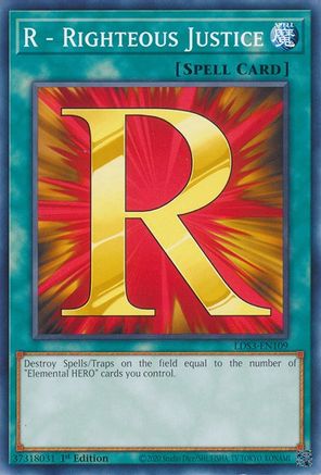 R - Righteous Justice [LDS3-EN109] Common - Trinity Hobby