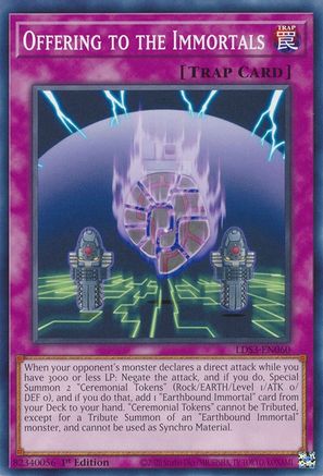 Offering to the Immortals [LDS3-EN060] Common - Trinity Hobby