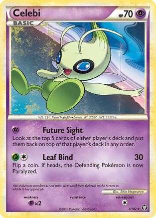 Celebi (3/102) (Movie Exclusive) [HeartGold & SoulSilver: Triumphant] - Trinity Hobby