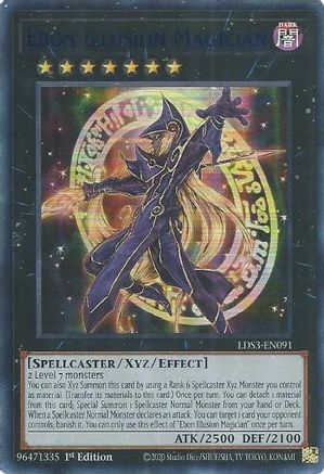 Ebon Illusion Magician (Blue) [LDS3-EN091] Ultra Rare - Trinity Hobby