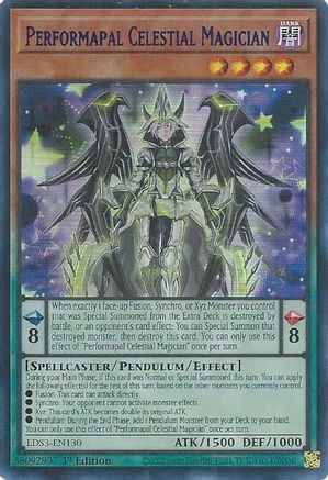 Performapal Celestial Magician (Blue) [LDS3-EN130] Ultra Rare - Trinity Hobby