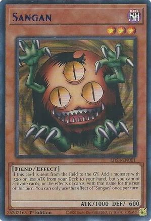Sangan (Blue) [LDS3-EN001] Ultra Rare - Trinity Hobby