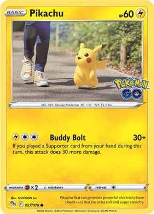 Pikachu (027/078) [Pokémon GO] - Trinity Hobby