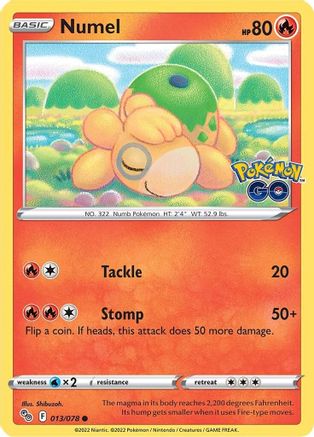 Numel (013/078) [Pokémon GO] - Trinity Hobby