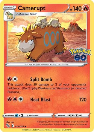 Camerupt (014/078) [Pokémon GO] - Trinity Hobby