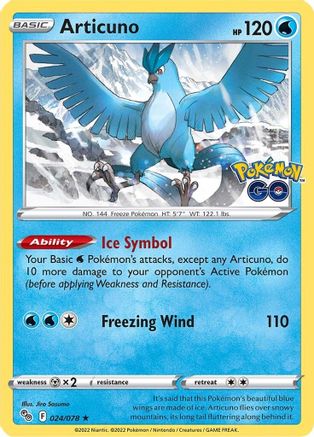 Articuno (024/078) [Pokémon GO] - Trinity Hobby