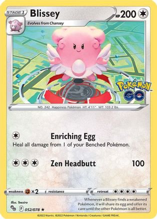 Blissey (052/078) [Pokémon GO] - Trinity Hobby