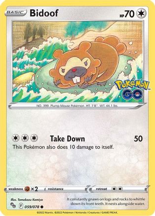 Bidoof (059/078) [Pokémon GO] - Trinity Hobby