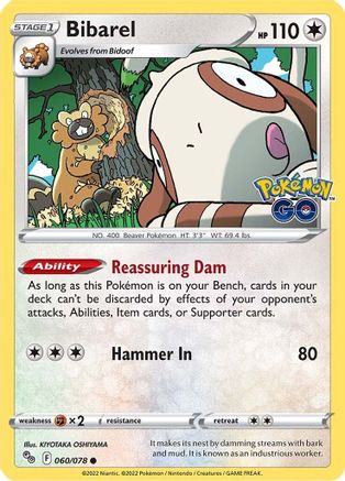Bibarel (060/078) [Pokémon GO] - Trinity Hobby