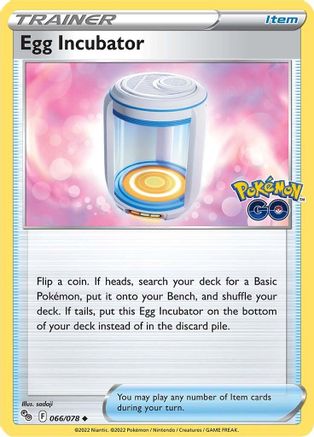 Egg Incubator (066/078) [Pokémon GO] - Trinity Hobby