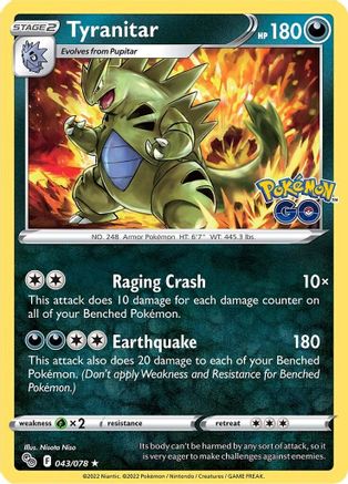 Tyranitar (043/078) [Pokémon GO] - Trinity Hobby