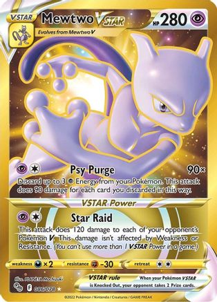 Mewtwo VSTAR (086/078) [Pokémon GO] - Trinity Hobby